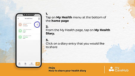 How to share your health diary